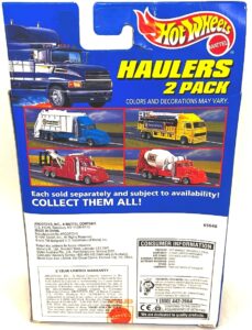 1997 Hot Wheels Haulers Red-Yellow 2Pk (6)