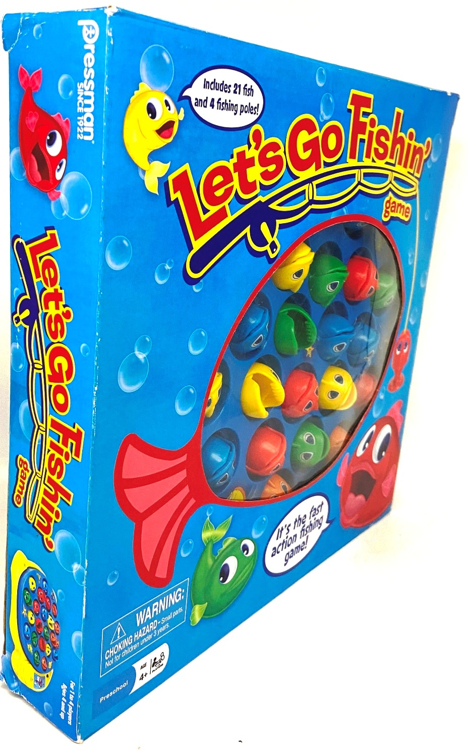 2015 Pressman Toy Corp. Lets Go Fishing (14 Player Game) Motorized Game "Rare" (2015) Now And
