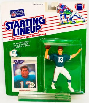 1988 SLU NFL Dan Marino (1) Vintage 1988 Starting Lineup NFL Dan Marino Rookie 1st Piece Miami Dolphins (Sports Superstar Collectibles) w/Helmet & Player' Collector's Trading Card (Kenner Collection) “Rare-Vintage (1988) **This Item Is No-Longer Available From Kenner** **All Our Photos Are Of Actual Items** Description & Product Information: ***Please View Photographs! ***Vintage 1988 Starting Lineup NFL Dan Marino Rookie 1st Piece Miami Dolphins (Sports Superstar Collectibles) w/Helmet & Player' Collector's Trading Card **Please Note “Product Information: This Collector Vehicle Set, Video, Plate, Sports Replica & Non-Sports Card, Virtual Pet, Action Figure Set Has a 35 Year Age Factor and are no longer available from the Manufacture. (“Discontinued Packaging”), “May Have Slight Shelf Wear”, Slightly Bent Cardboard Corners, Dents in Plastic Areas, & Minor Scratches. Some Packaging Clarity Distortion “May Occur Due to aging of Packaging Only, etc."* *This Vintage 1988 Rookie 1st Piece w/Helmet & Player' Collector's Trading Card, Was Released from Kenner!* https://nowandthencollectibles.com/ https://nowandthencollectibles.com/ https://nowandthencollectibles.com/ https://www.upperdeck.com *This Vintage 1988 Starting Lineup NFL Dan Marino Rookie 1st Piece Miami Dolphins (Sports Superstar Collectibles) w/Helmet & Player' Collector's Trading Card Has A (35+) Years (Age Factor-To Date) (1) *There is "No Shelf Wear” √ Original Released Packaging. (2) *There is "No Bent Cardboard Corners" √ Original Released Packaging. (3) *There is "No Dents in Plastic Areas" √ Original Released Packaging. (4) *There is “No Minor Scratches” √ Original Released Packaging. (5) *There is "No Packaging Clarity Distortion" √ None (Please View All Photos!!) *Vintage Un-Graded Card Information: *Items ("INCLUDED") Are: * *Vintage 1988 Starting Lineup NFL Dan Marino Rookie 1st Piece Miami Dolphins (Sports Superstar Collectibles) w/Helmet & Player' Collector's Trading Card *"This Vintage 1988 Starting Lineup NFL Dan Marino Rookie 1st Piece Miami Dolphins (Sports Superstar Collectibles) w/Helmet & Player' Collector's Trading Card Is "Extremely "RARE" & Gradable!!"* *Clearly Visible In The Photo Images. This Vintage 1988 Starting Lineup NFL Dan Marino Rookie 1st Piece Miami Dolphins (Sports Superstar Collectibles) w/Helmet & Player' Collector's Trading Card: *Unquestionably: *A Must Have For Any Dan Marino' Fan! Product Type: 1993 Aerial Artist Special Series -Sport Superstar Collectibles Paint: Original! Format: Sports Action Figure Packaging: Factory Blister Card Assortment: SLU "1988 Rookie 1st Piece w/Helmet & Player' Collector's Trading Card Year Released: (1988) Condition: MINT & MIC Produced By: Kenner Product UPC#: 076281882703 location@Garage (SLU-ALL-SPORTS-2023 "The Home Depot Box #1 of 2") (0) 09/24/2023 location@Br Acrylic Special Storage Case (1988-SLU-NFL "Sports Superstar Collectible") (1) 09/24/2023