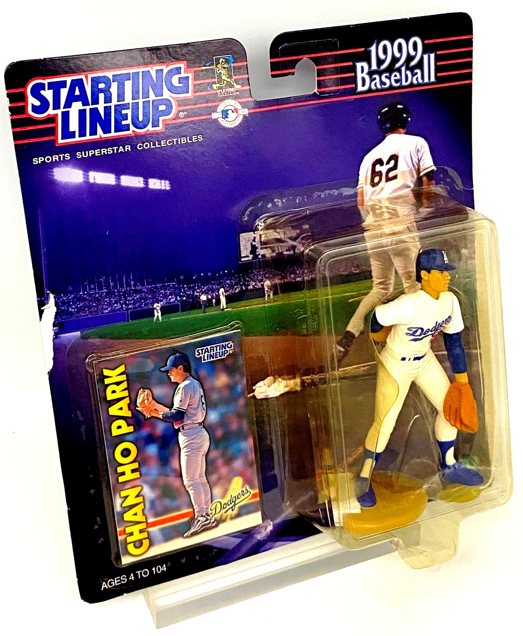 2★野球★MLB★chan ho park★prostars★フィギュア 1999 SLU Baseball Chan Ho Park w/Collector's Trading Card