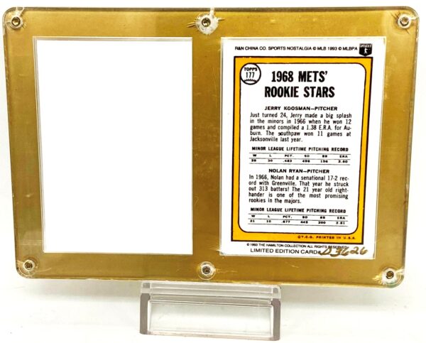 1968 Topps Jerry Koosman-Nolan Ryan RC #177 (5)