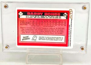 1986 Topps Update Barry Bonds Ceramic RC #11T (3)