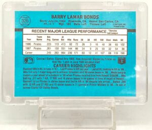1987 Donruss Barry Bonds Card #326 (3)