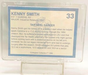 1990 NC Tar Heel Basketball Kenny Smith #33 (2)
