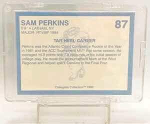 1990 NC Tar Heel Basketball Sam Perkins #87 (2)