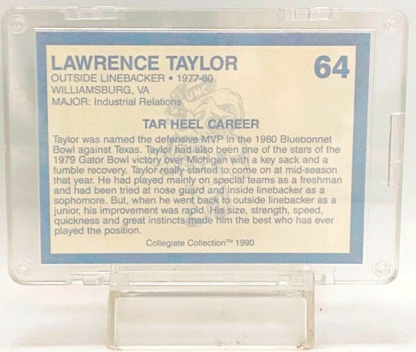 1990 NC Tar Heel football Lawrence Taylor #64 (2) 1990 NC Tar Heel football Lawrence Taylor #64 (2)