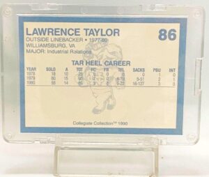 1990 NC Tar Heel football Lawrence Taylor #86 (2)