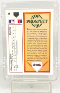 1990 UD Top Prospect '91 Chipper Jones RC#55 (2)