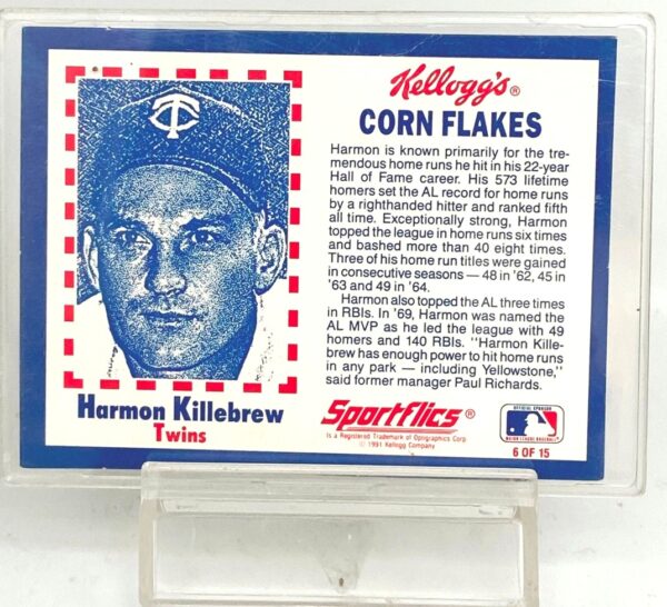 1991 Kellogg's Harmon Killebrew #6 (4)