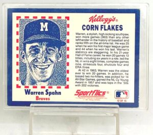 1991 Kellogg's Warren Spahn #12 (3)