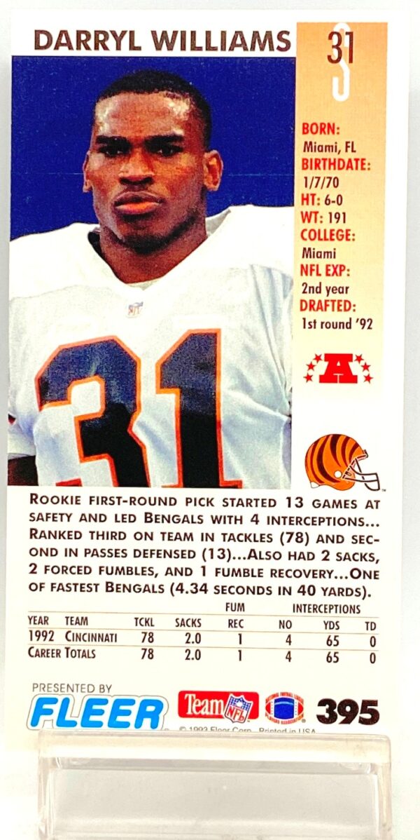 1993 Fleer Game '93 Darryl Williams #395 (2) 1993 Fleer Game '93 Darryl Williams #395 (2)
