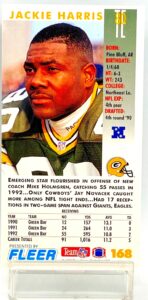 1993 Fleer Game '93 Jackie Harris #168 (2)