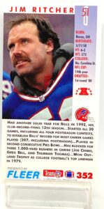 1993 Fleer Game '93 Jim Ritcher #352 (2)