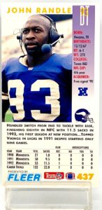 1993 Fleer Game '93 John Randle #437 (2)