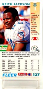 1993 Fleer Game '93 Keith Jackson #137 (2)