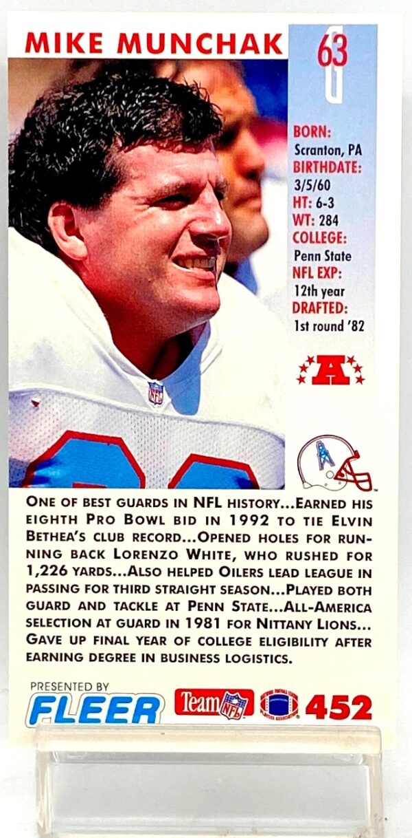 1993 Fleer Game '93 Mike Munchak #452 (2) 1993 Fleer Game '93 Mike Munchak #452 (2)