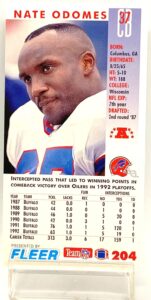 1993 Fleer Game '93 Nate Odomes #204 (2)