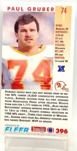 1993 Fleer Game '93 Paul Gruber #396 (2)