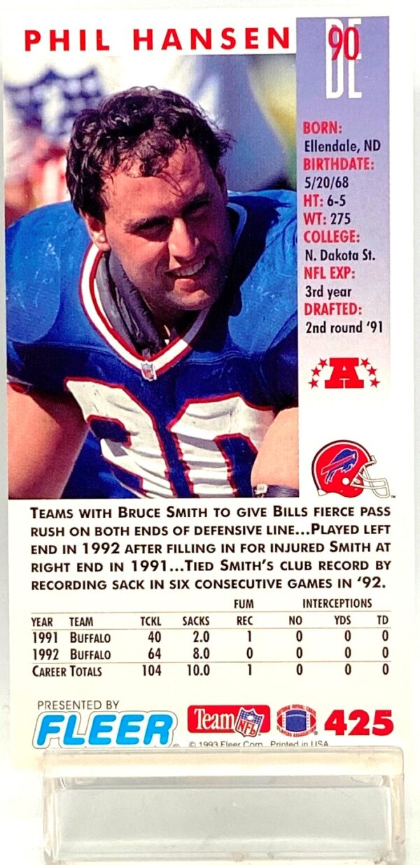 1993 Fleer Game '93 Phil Hansen #425 (2)