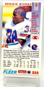 1993 Fleer Game '93 Reggie Rivers #232 (2)