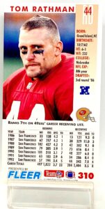 1993 Fleer Game '93 Tom Rathman #310 (2)
