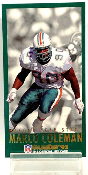 1993 Fleer Game Day '93 2Y Marco Coleman #6(1)