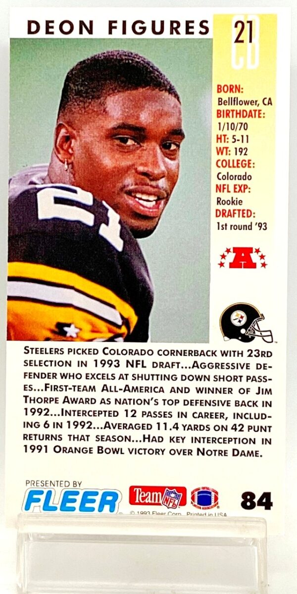 1993 Fleer Game Day '93 Deon Figures #84 (2) 1993 Fleer Game Day '93 Deon Figures #84 (2)