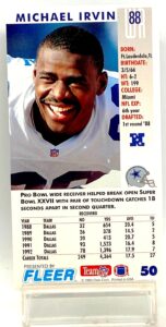1993 Fleer Game Day '93 Michael Irvin #50 (2)