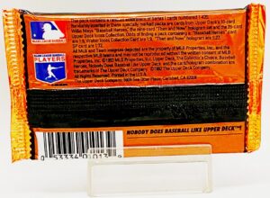 1993 Upper Deck MLB Series-1 Pack (4)