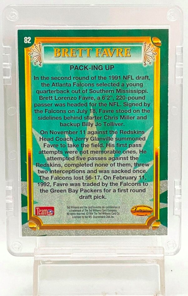 1994 TW-RS DOAL-1991 Pack-Ing Brett Favre #82 (2)