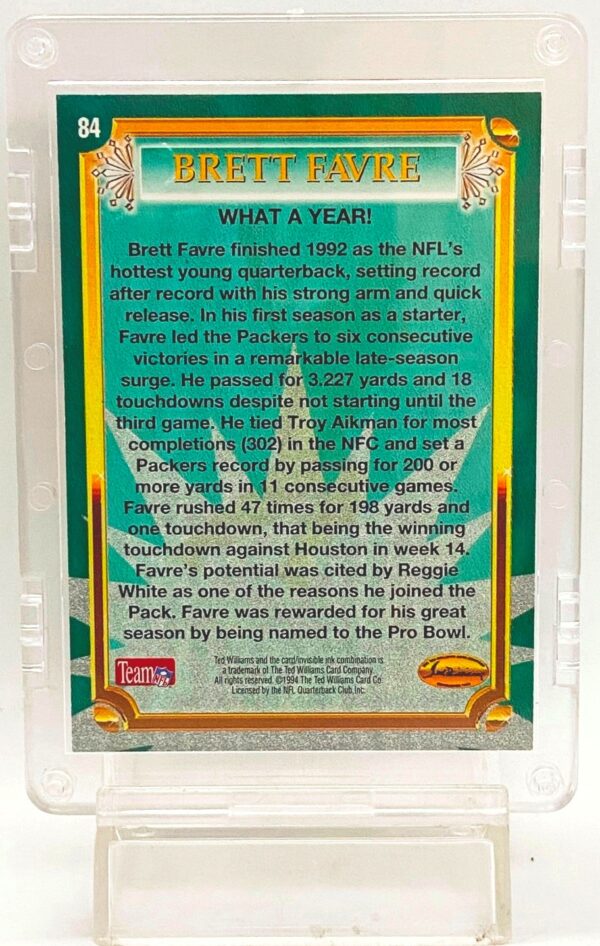 1994 TW-RS DOAL-1992 NFL Brett Favre #84 (2) 1994 TW-RS DOAL-1992 NFL Brett Favre #84 (2)