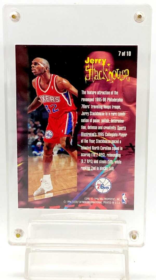 1995-96 Fleer RC Phenom Jerry Stackhouse #7 (2) 1995-96 Fleer RC Phenom Jerry Stackhouse #7 (2)