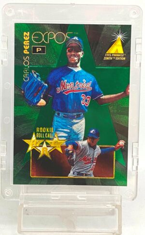 1995 Pinnacle Zenith RRC Carlos Perez RC #16 (1)