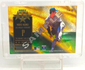 1995 Pinnacle Zenith Sample Ed Hideo Nomo RC#7(2)
