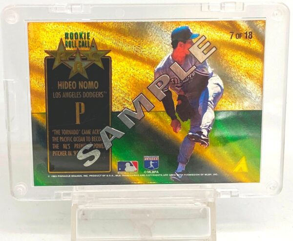 1995 Pinnacle Zenith Sample Ed Hideo Nomo RC#7(2) 1995 Pinnacle Zenith Sample Ed Hideo Nomo RC#7(2)