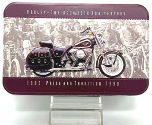 1998 Harley-Davidson 95TH Anniversary Metal Tin Playing Cards Set (1)