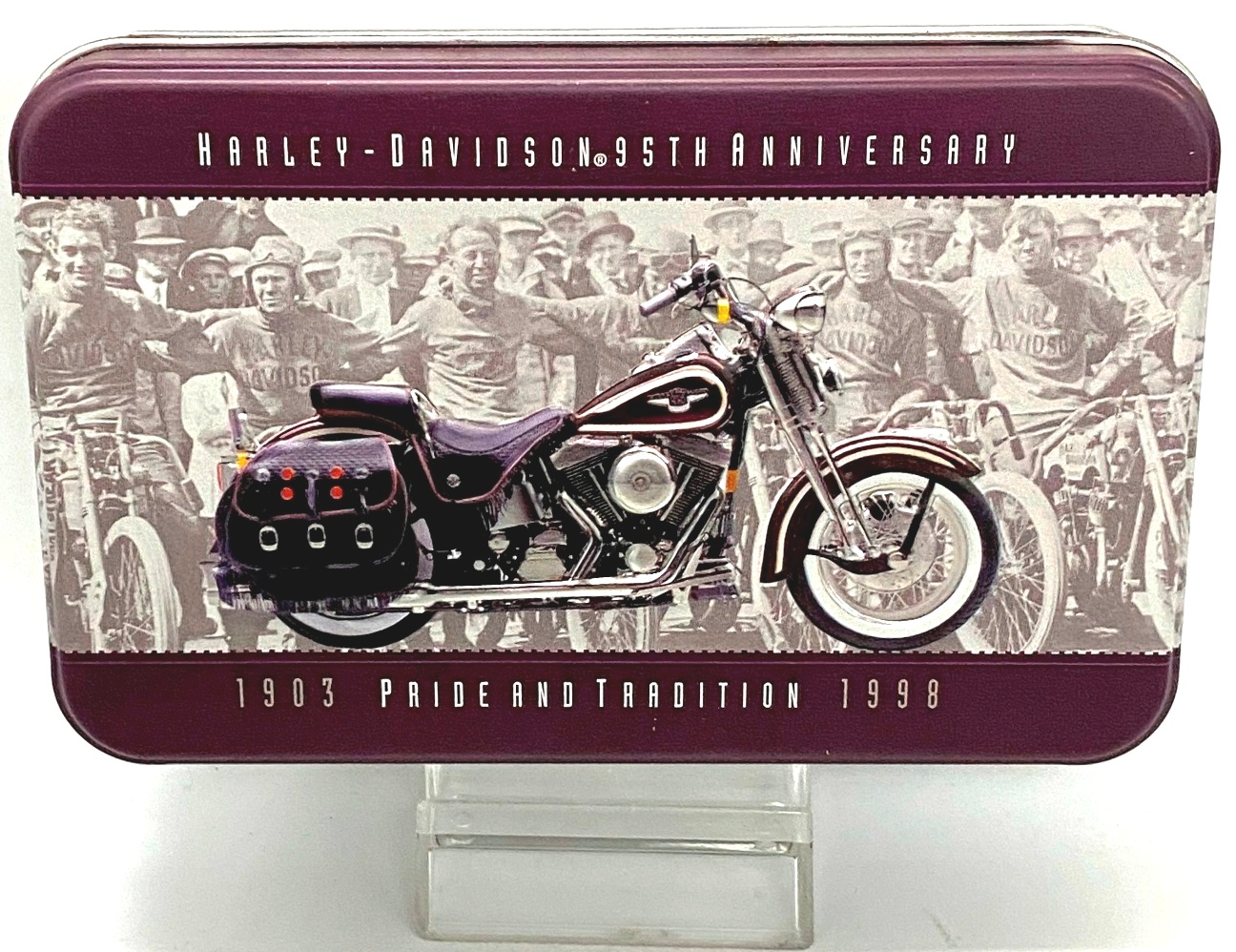 1998 Harley Davidson Anniversary Tin Set (2)