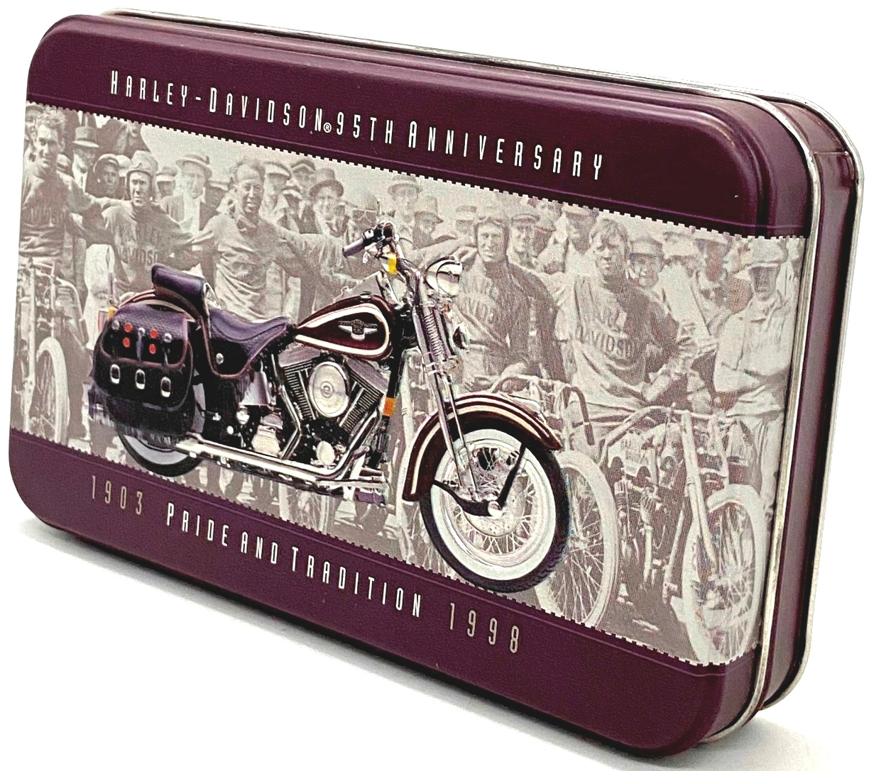 harley davidson limited edition playing cards Harley-Davidson Motorcycles 95th Anniversary Collectible Tin & Toys Perfect for game nights Harley-Davidson Rustic Bar & Shield