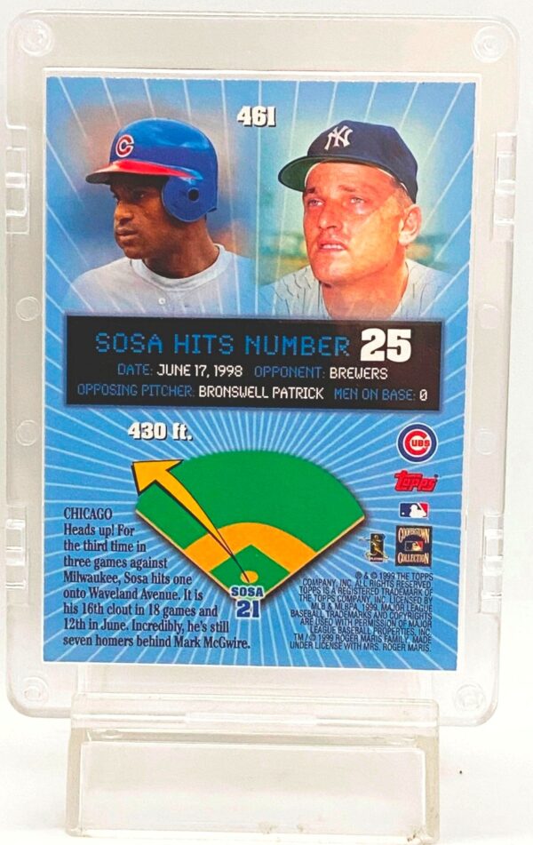 1999 Topps HR Parade Sammy Sosa #461 (2) 1999 Topps HR Parade Sammy Sosa #461 (2)