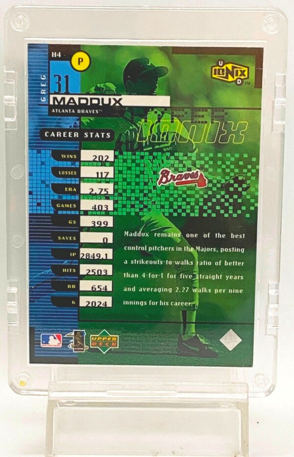 1999 UD Ionix Refractor Hyper Greg Maddux#H4 (2)