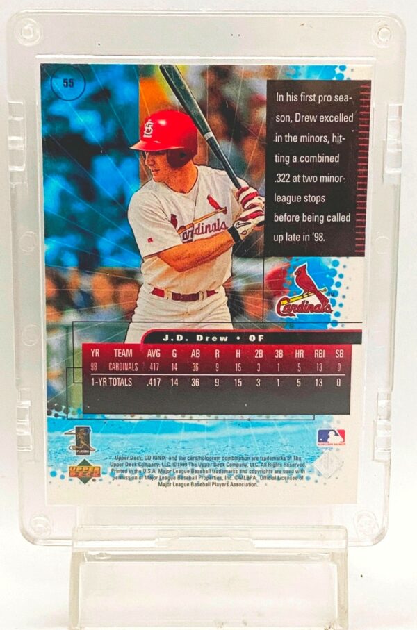 1999 UD Ionix Rookie J. D. Drew RC #55 (2)