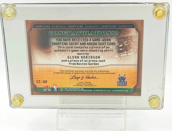 2001-02 Fleer Authentics Glenn Robinson #CC-GR(2)