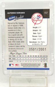 2001 Donruss RR Alfonso Soriano RC #193 (2)