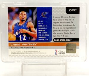 2001 SC Jersey Card Chris Whitney #SC-WW7 (2)