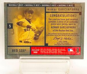 2002 Fleer Game Jersey Nomar Garciaparra #5 (2)