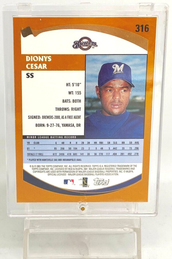 2002 Topps Prospects Dionys Cesar RC #316 (2)