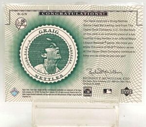 2002 UD Sweet Spot Classics Graig Nettles B-GN(2)