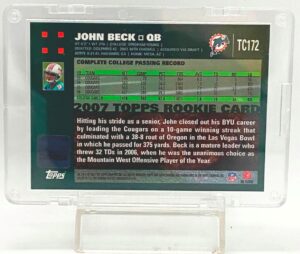 2007 Topps Chrome Auto John Beck RC #TC172 (2)