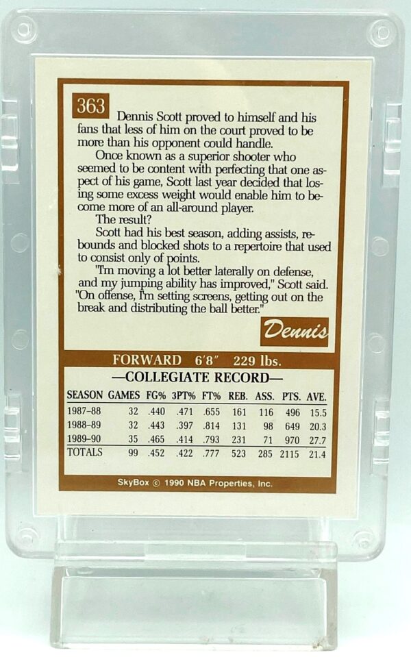 1990 Skybox Dennis Scott RC #363 (2)