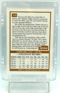 1990 Skybox Tyrone Hill RC #358 (2)